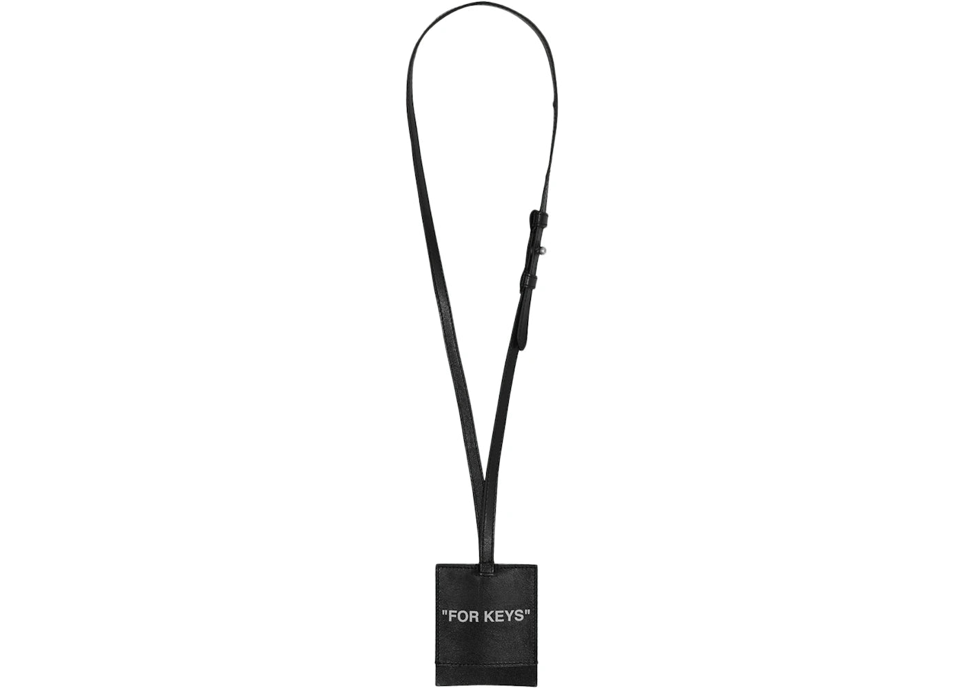 OFF-WHITE Quote Key Holder Black/White