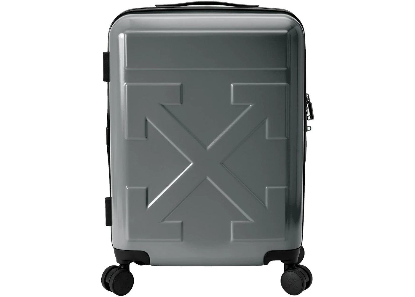 OFF-WHITE Quote Luggage "FOR TRAVEL" Grey