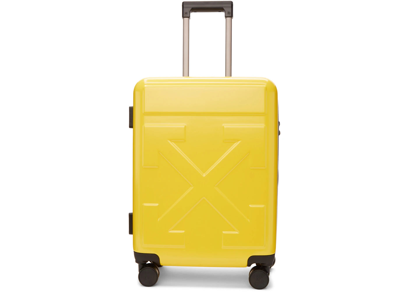 OFF-WHITE Quote Luggage "FOR TRAVEL" Yellow