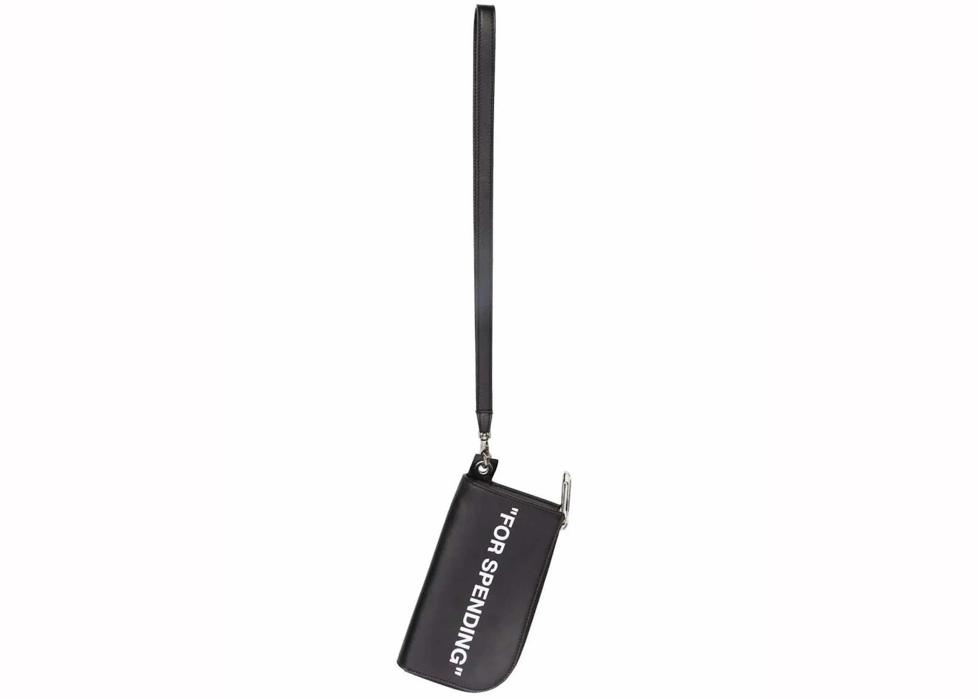 OFF-WHITE Quote Neck Pouch Black