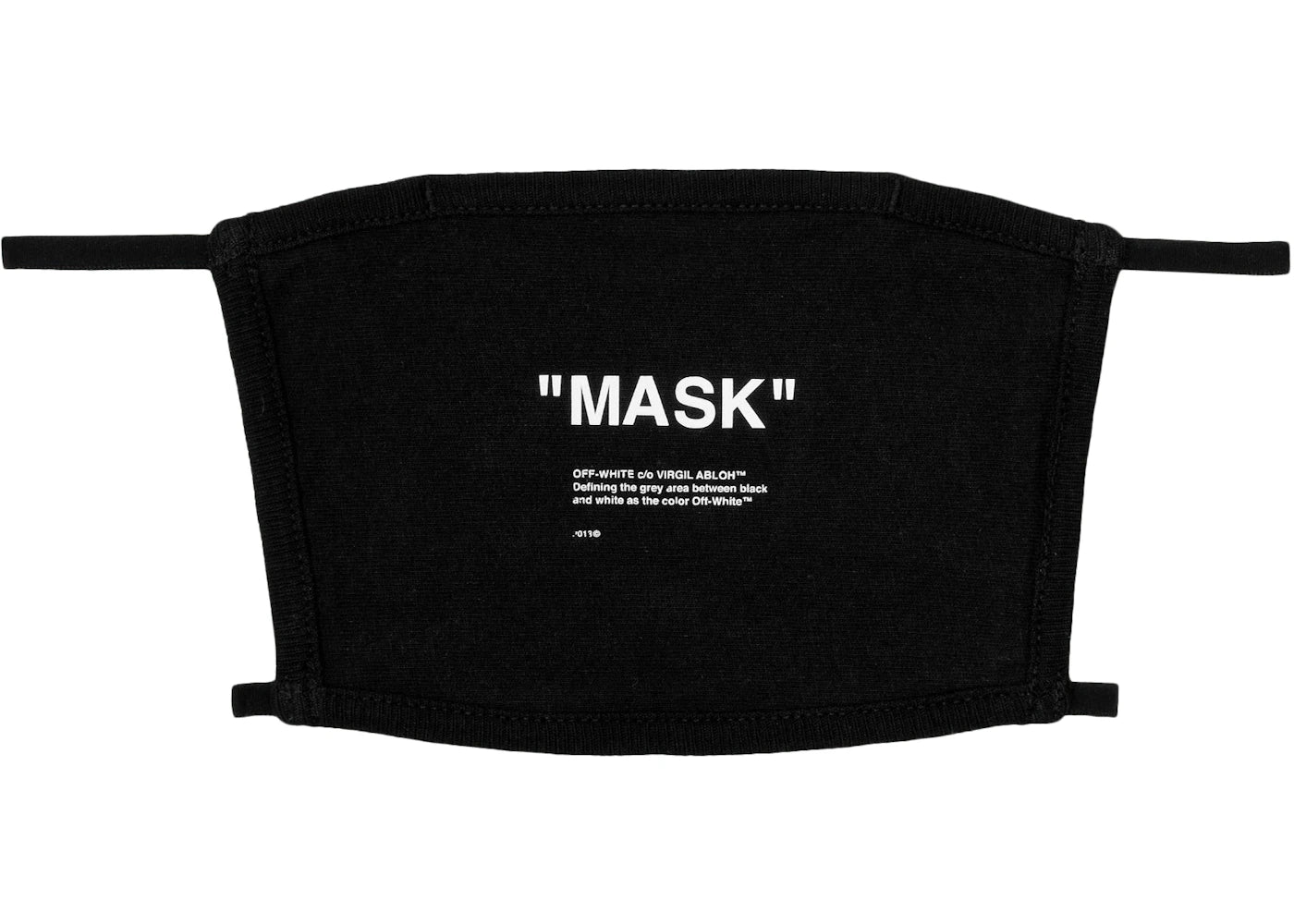 OFF-WHITE Quote Over The Head Face Mask Black/White