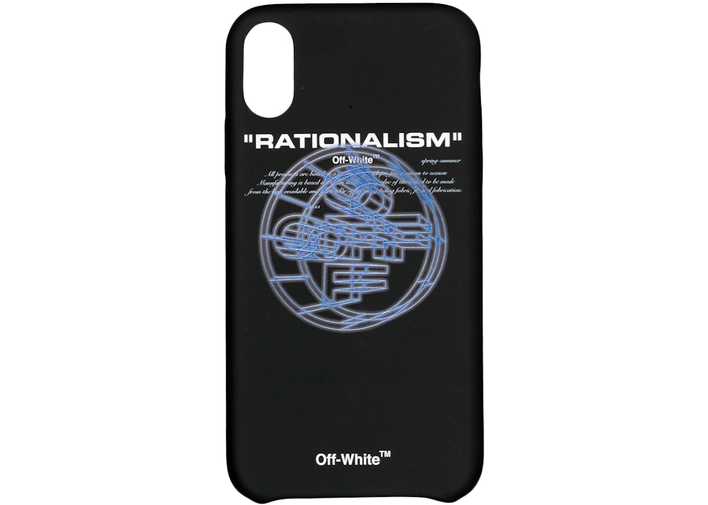 OFF-WHITE Rationalism iPhone XR Case Black/Multicolor