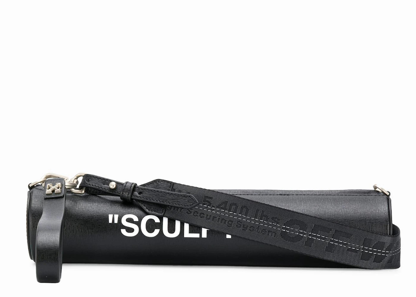 OFF-WHITE Relay Baton Bag Sculpture Black White