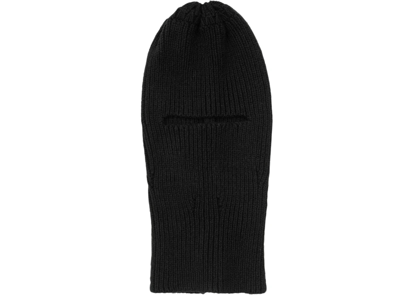 OFF-WHITE Rib Knit Balaclava Beanie Black