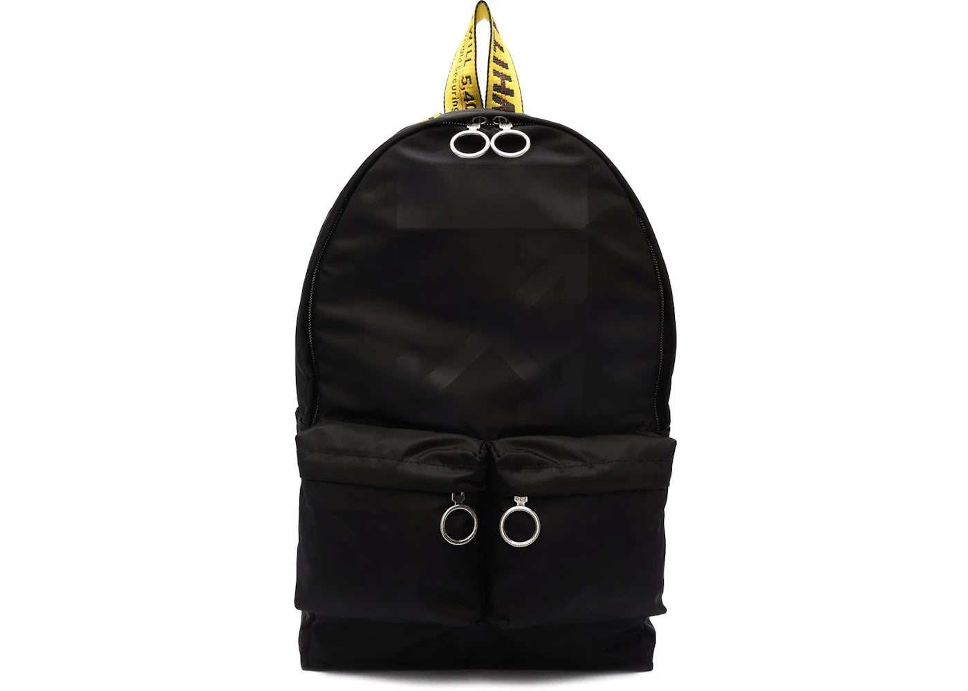 OFF-WHITE Rubber Arrows Backpack Black/Yellow