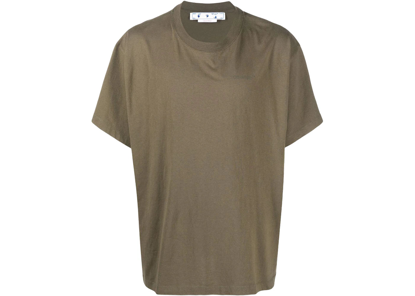 OFF-WHITE Rubber Diagonals Oversized T-Shirt Army Green