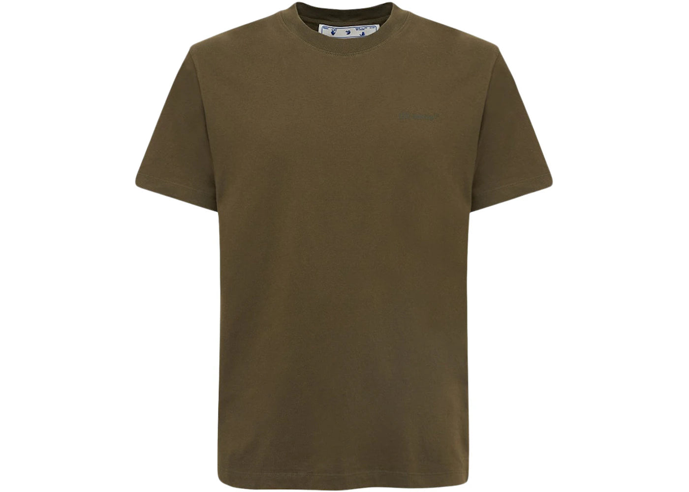 OFF-WHITE Rubber Diagonals Slim Fit T-Shirt Army Green