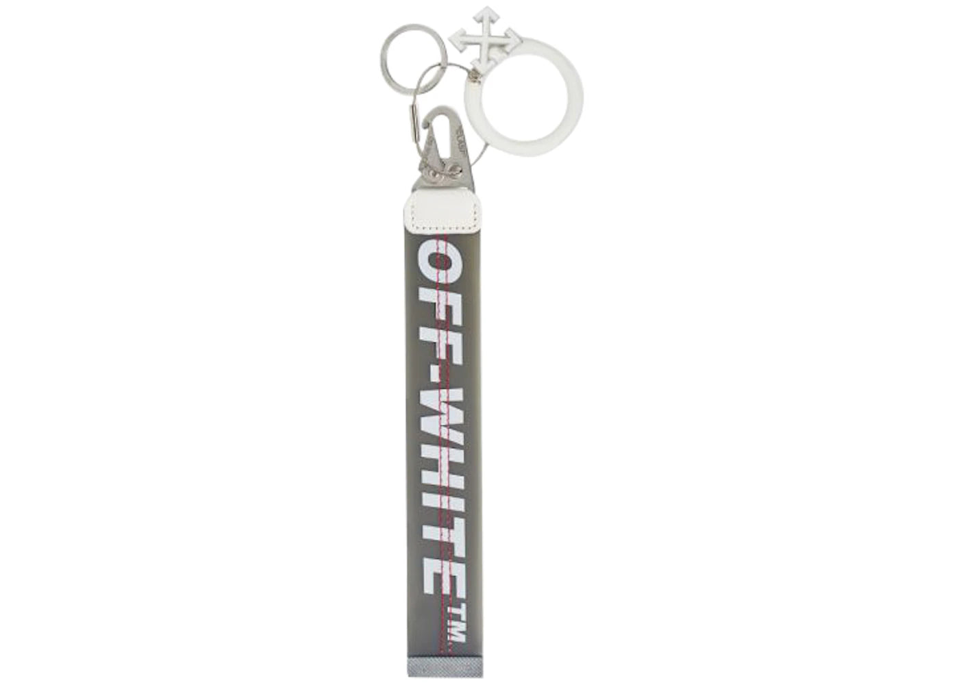 OFF-WHITE Rubber Industrial Keychain Black