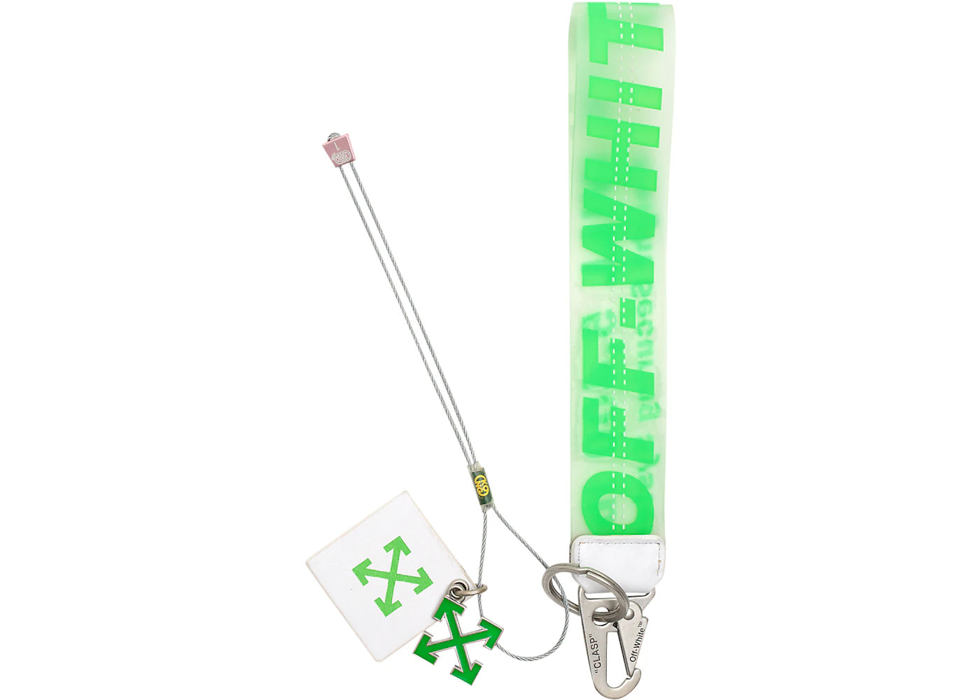 OFF-WHITE Rubber Industrial Keychain (SS19) Green