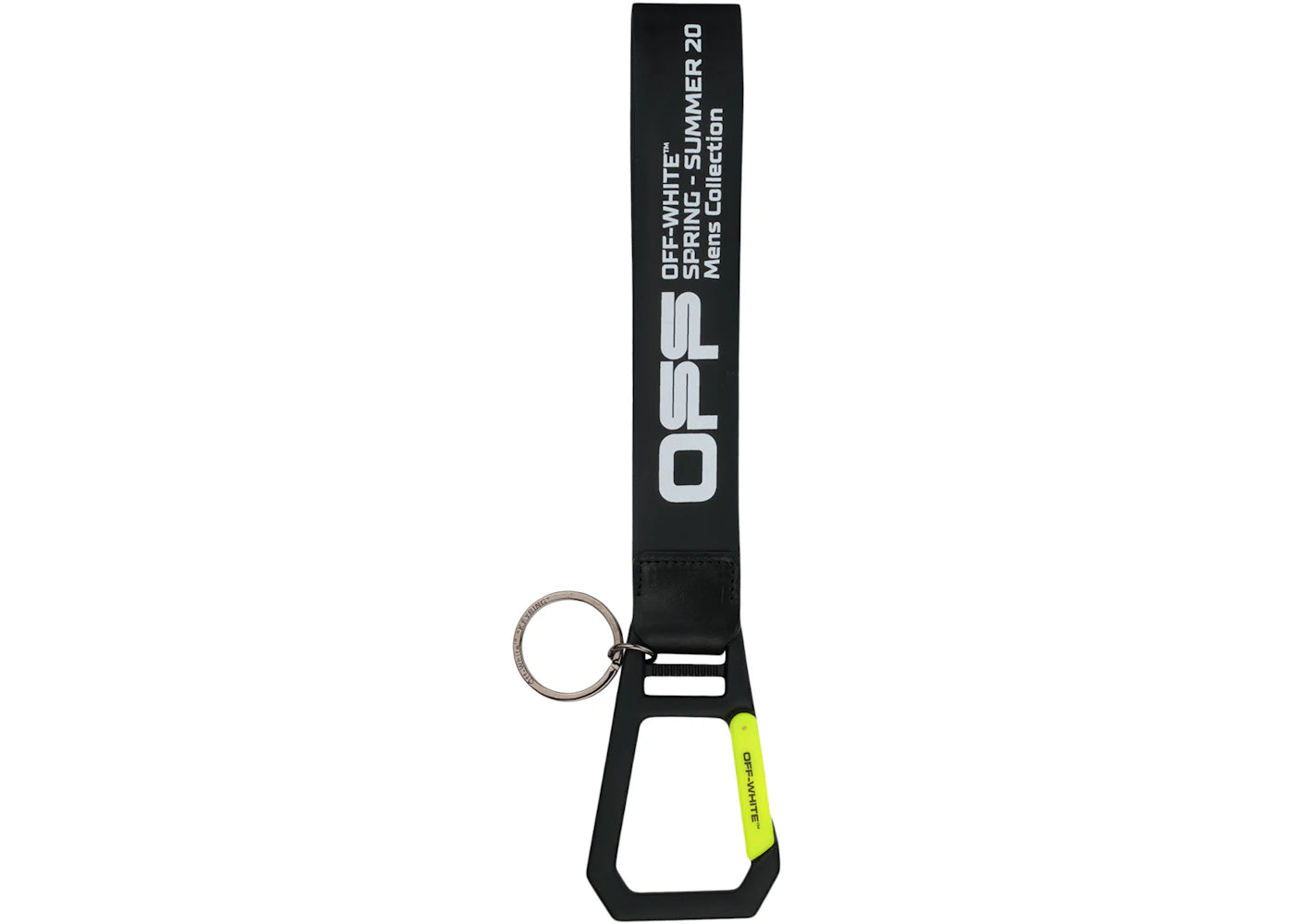 OFF-WHITE Rubber Keychain Black/White