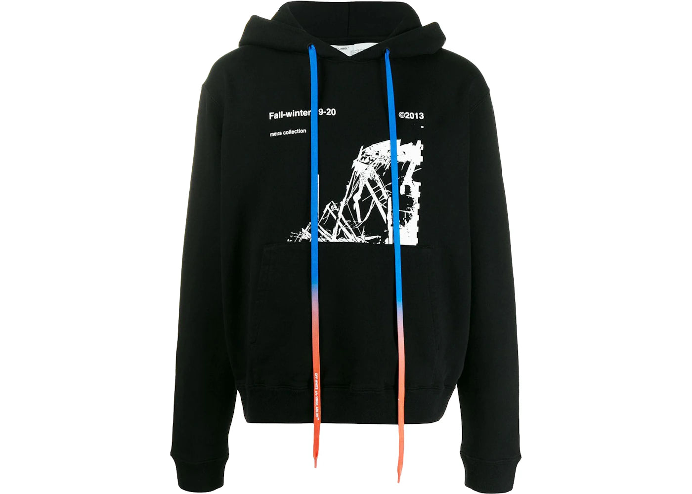 OFF-WHITE Ruined Factory Hoodie Black/White/Green