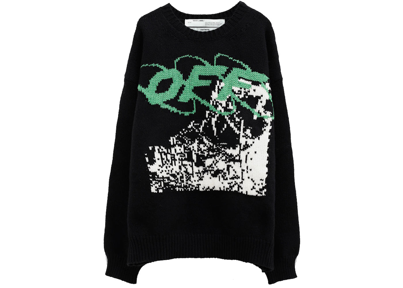 OFF-WHITE Ruined Factory Sweater Black/White