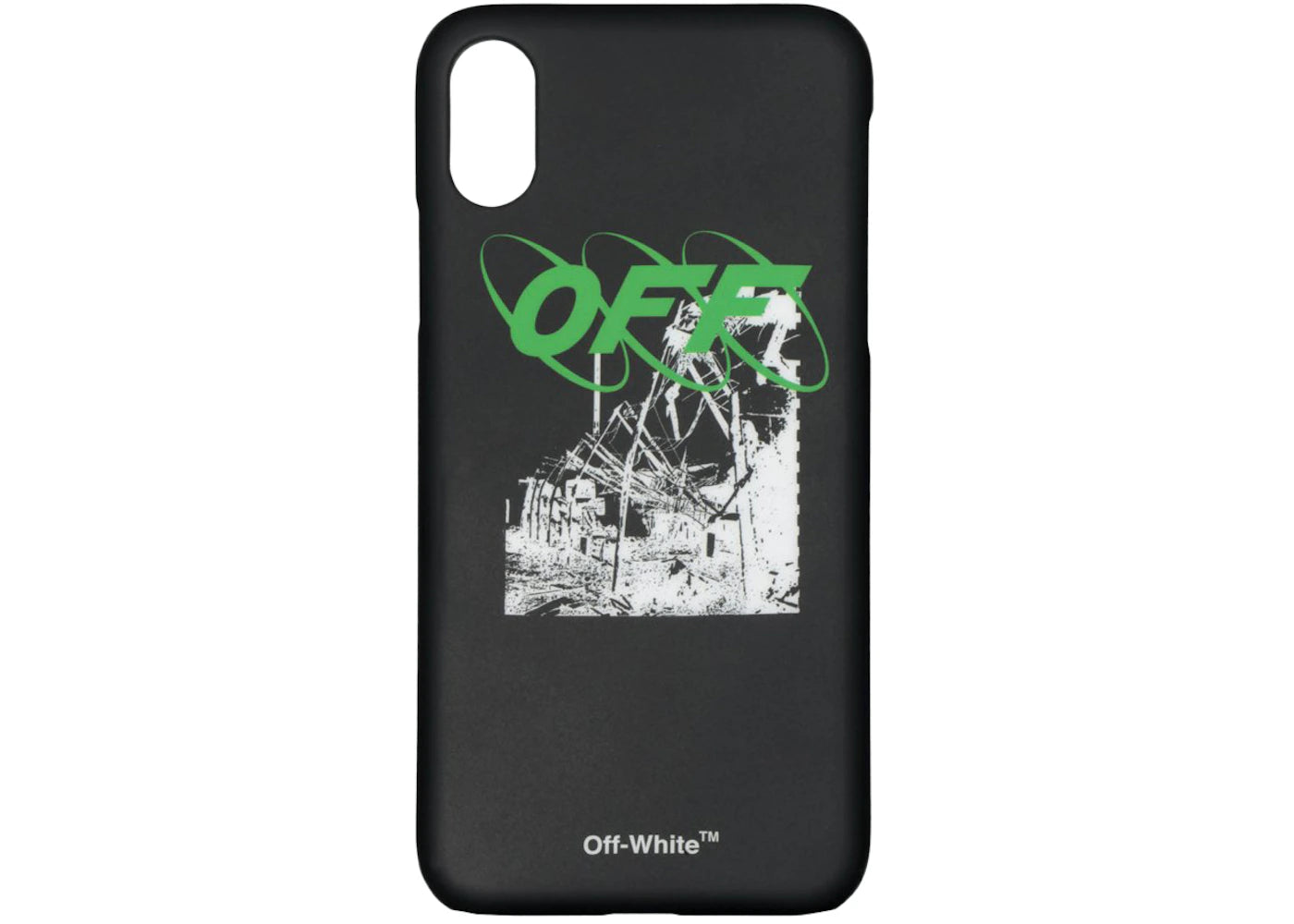 OFF-WHITE Ruined Factory iPhone X Case Black/White