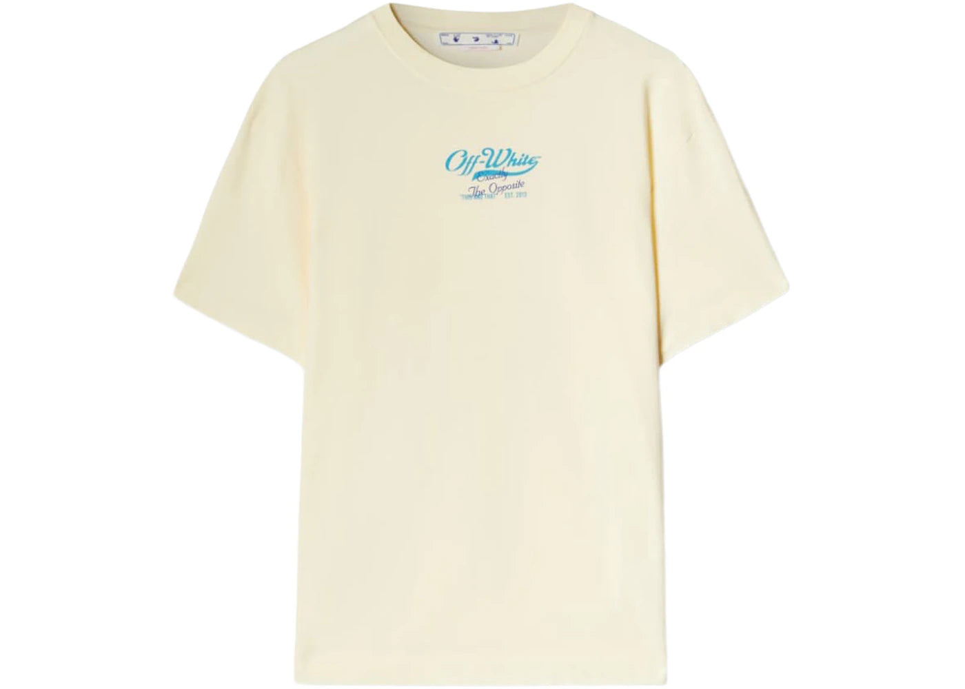 OFF-WHITE Script Logo Opp Over Skate S/S Tee Ivory