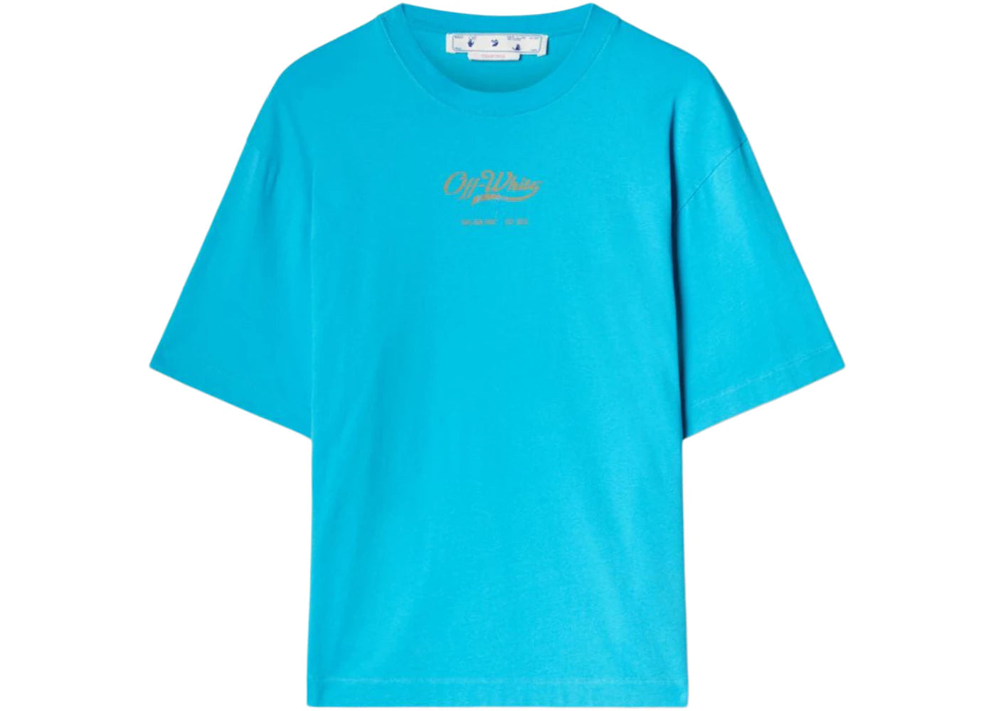 OFF-WHITE Script Logo Opp Over Skate S/S Tee Light Blue