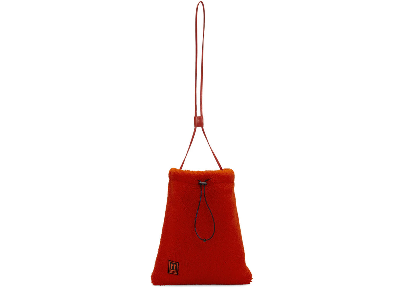 OFF-WHITE Shoelace Pouch Furry Red