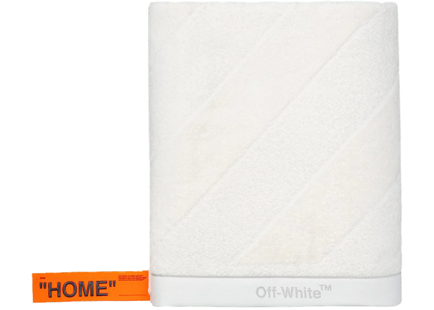 OFF-WHITE Shower Towel White/Ice Grey