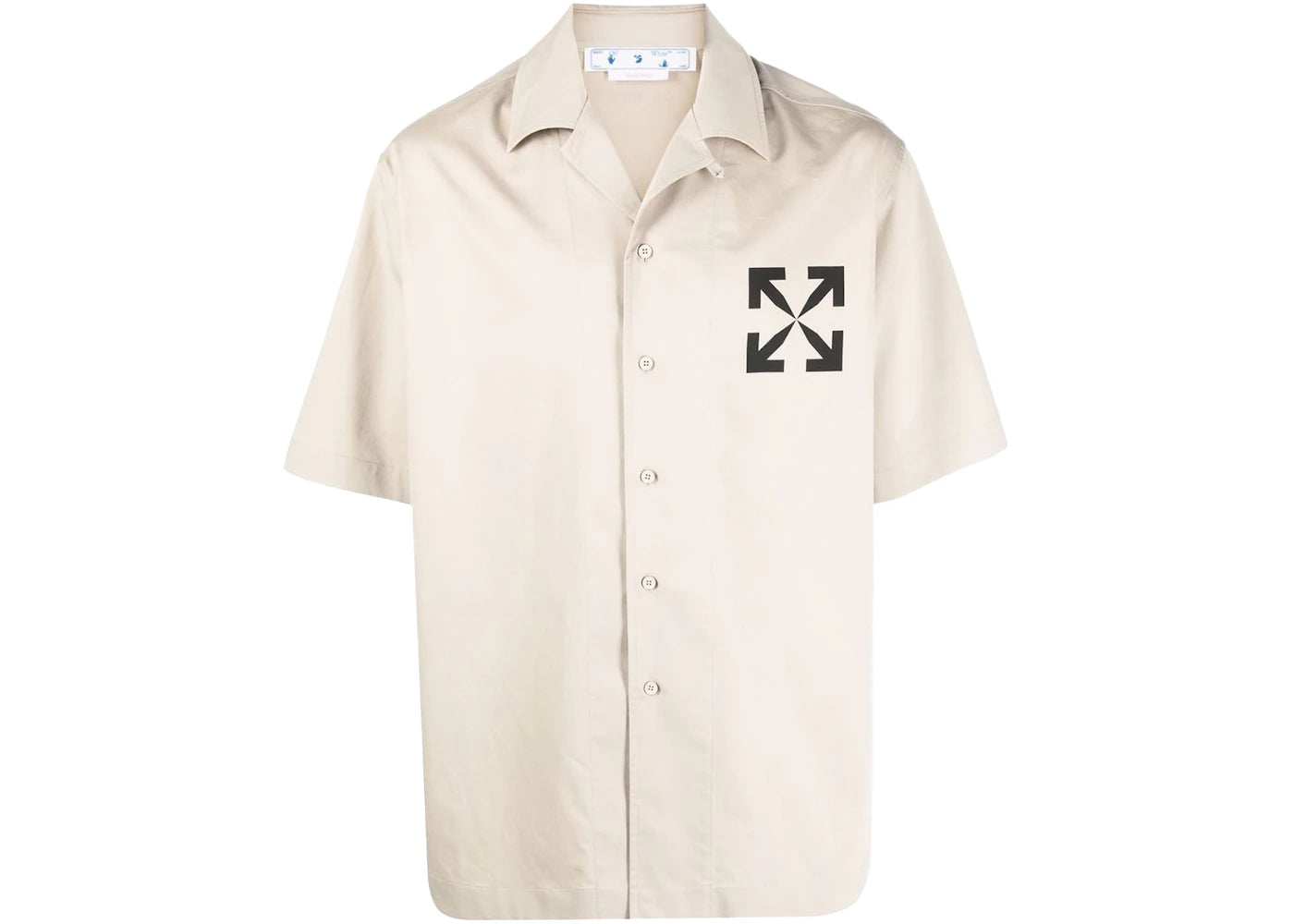 OFF-WHITE Single Arrow Holiday Shirt Sand Black