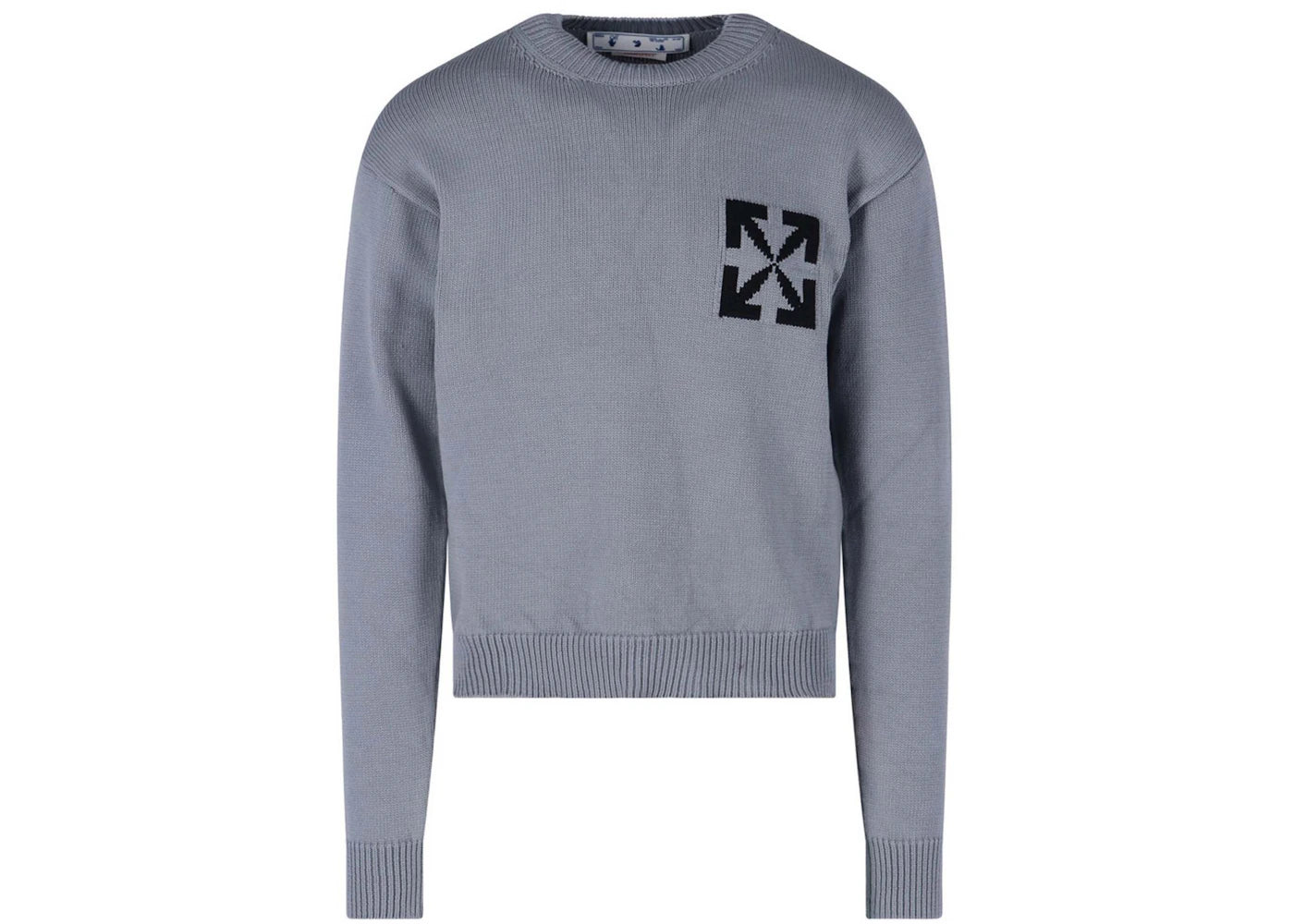 OFF-WHITE Single Arrow Knit Sweater Grey