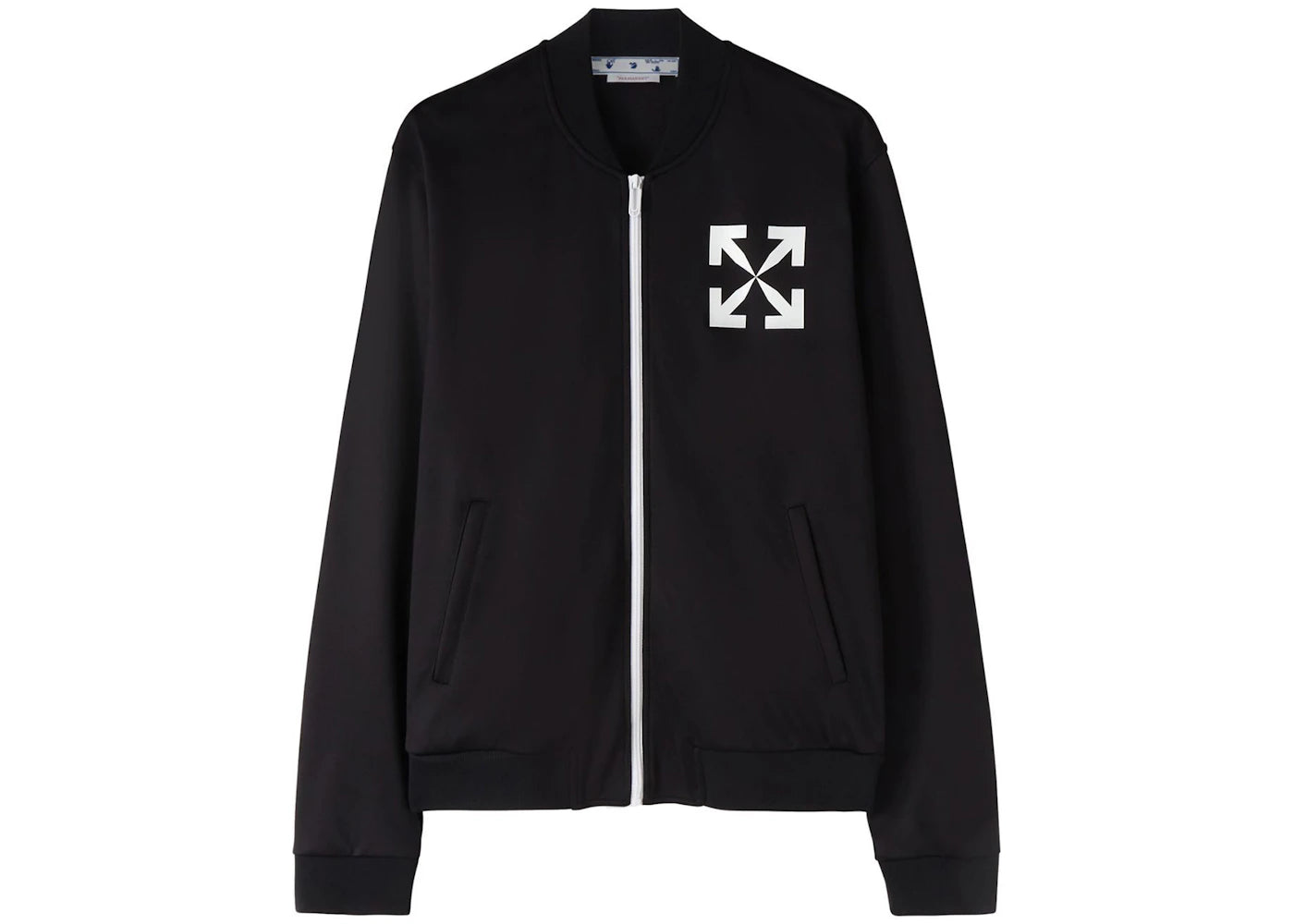 OFF-WHITE Single Arrow Slim Track Top Black/White