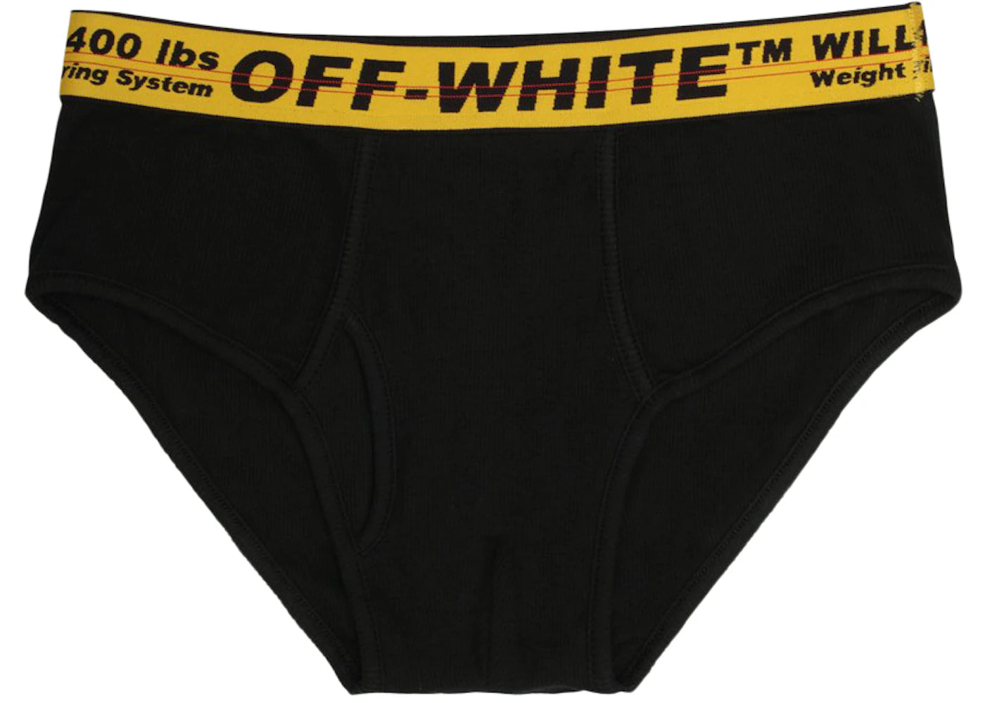 OFF-WHITE Single Pack Slip Underwear Black/Yellow/Black