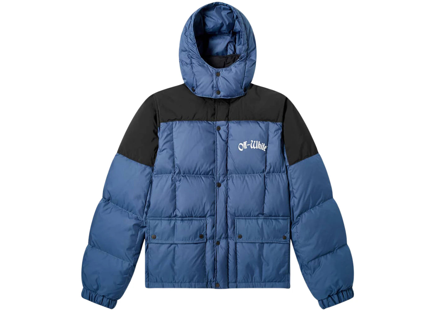 OFF-WHITE Ski Down Puffer Jacket Blue/Black