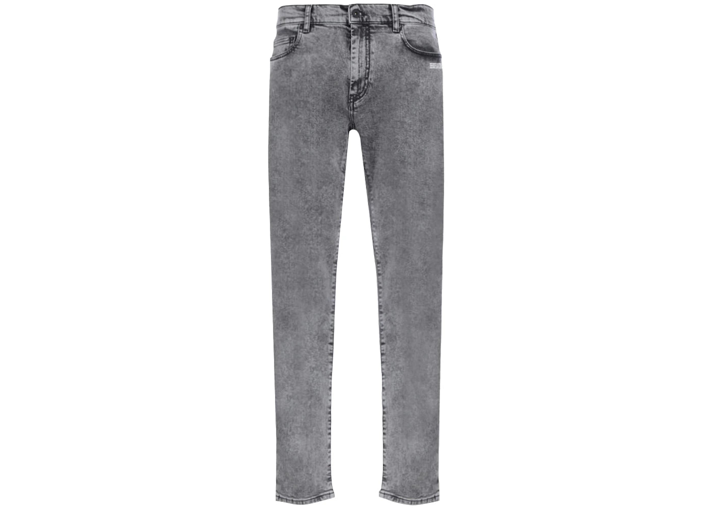 OFF-WHITE Skinny Fit Denim Jeans Medium Grey/White