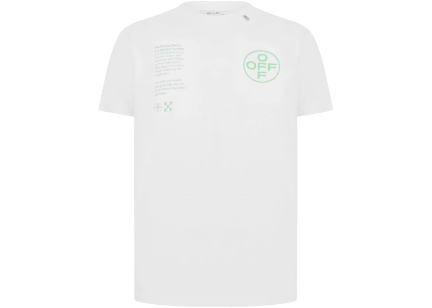 OFF-WHITE Slim Fit Arch Shapes T-shirt White/Green