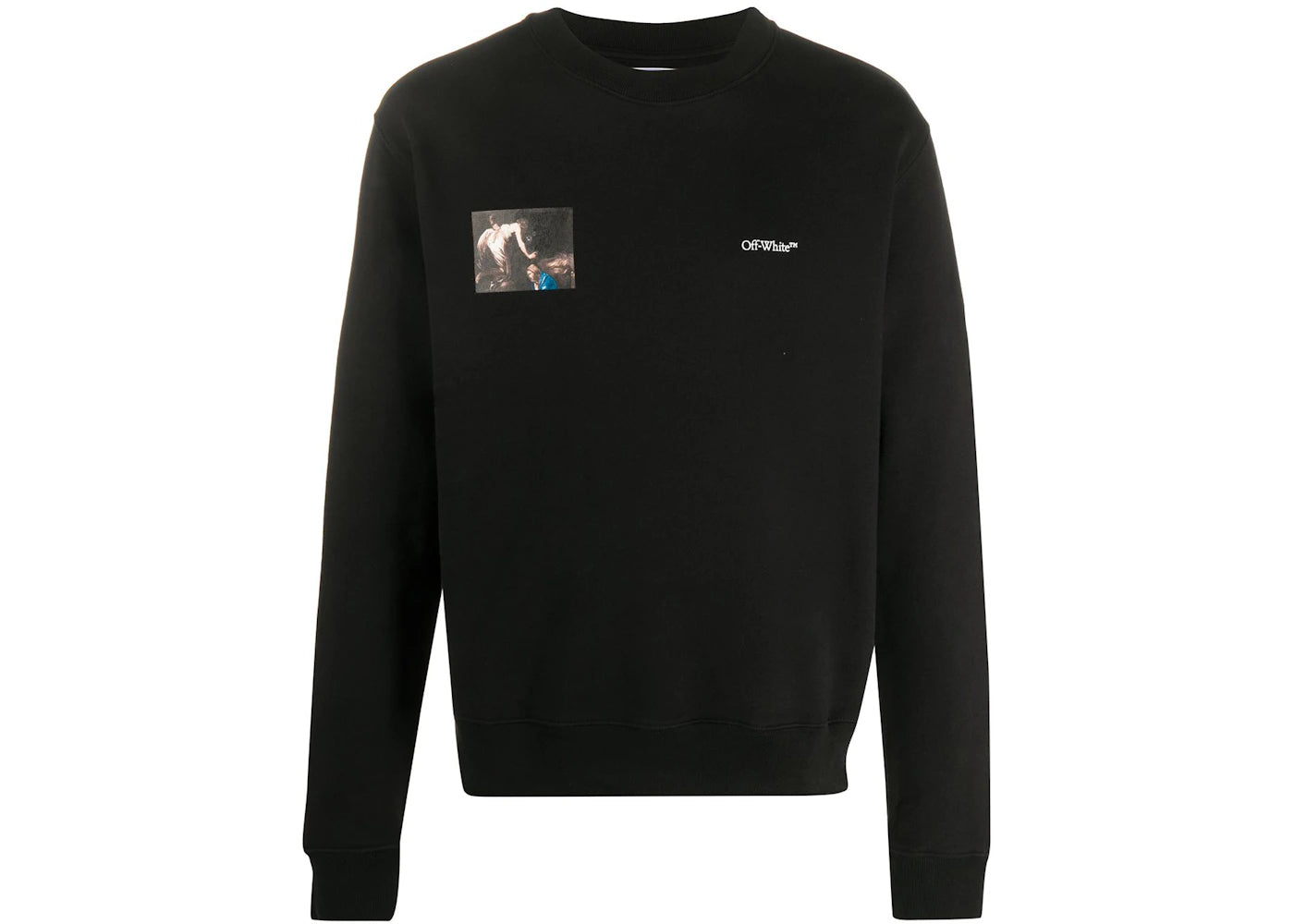 OFF-WHITE Slim Fit Caravaggio Angel Sweatshirt Black/Black