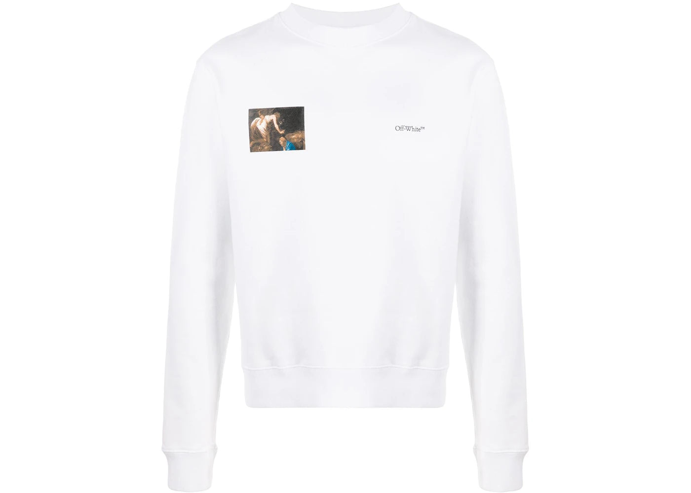 OFF-WHITE Slim Fit Caravaggio Angel Sweatshirt White/Black