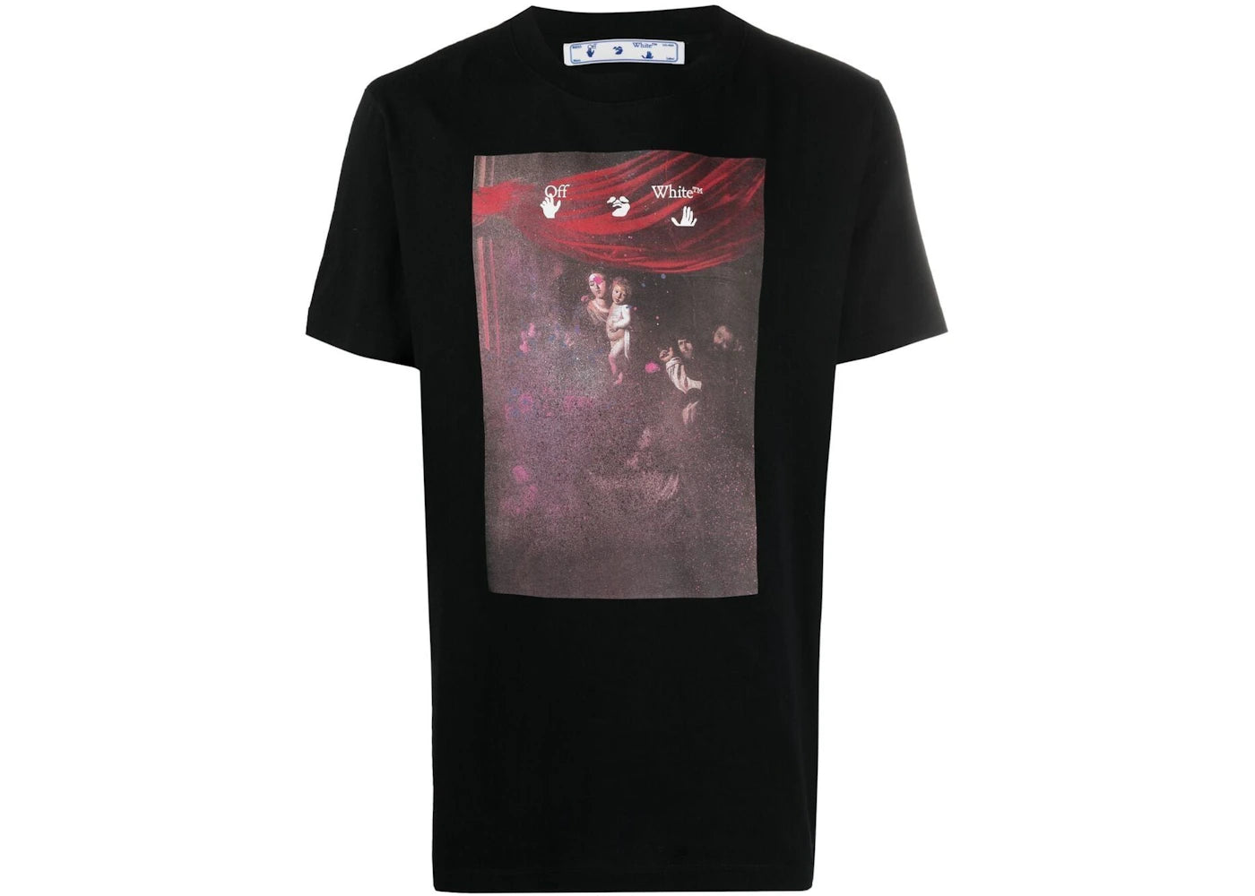 OFF-WHITE Slim Fit Caravaggio Painting T-shirt Black