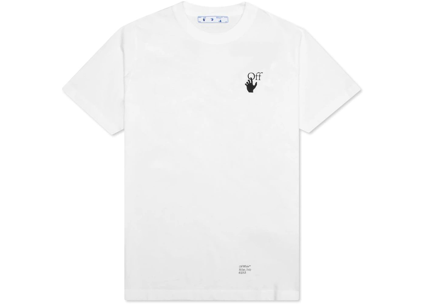 OFF-WHITE Slim Fit Caravaggio Saint Jerome Writing Arrows T-Shirt White