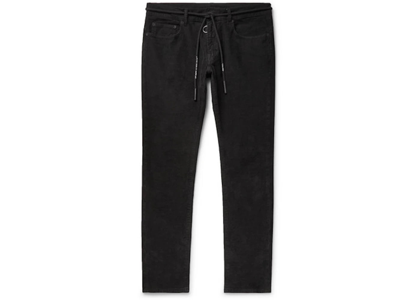 OFF-WHITE Slim Fit Corduroy Pants Black