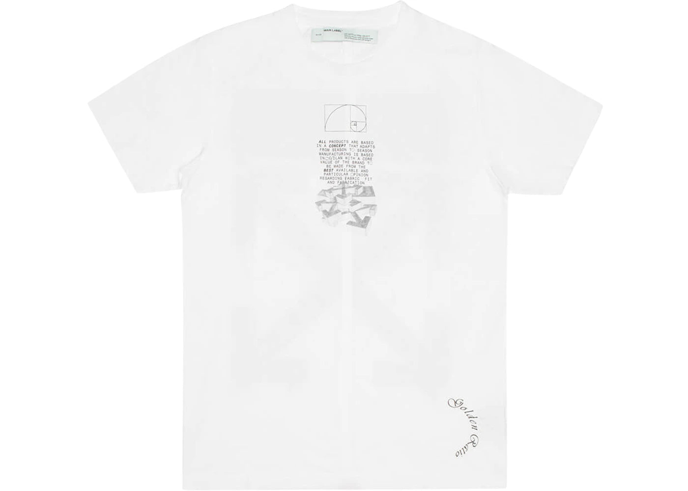 OFF-WHITE Slim Fit Dripping Arrows T-shirt White/Black