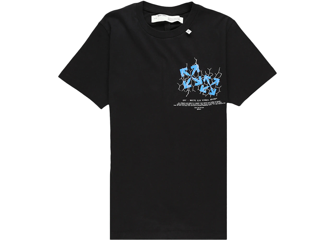 OFF-WHITE Slim Fit Fence Arrows T-shirt Black/Blue