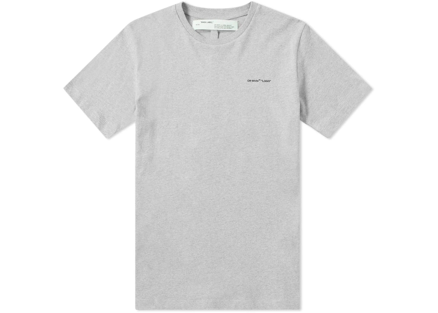 OFF-WHITE Slim Fit Logo T-shirt Grey/Black