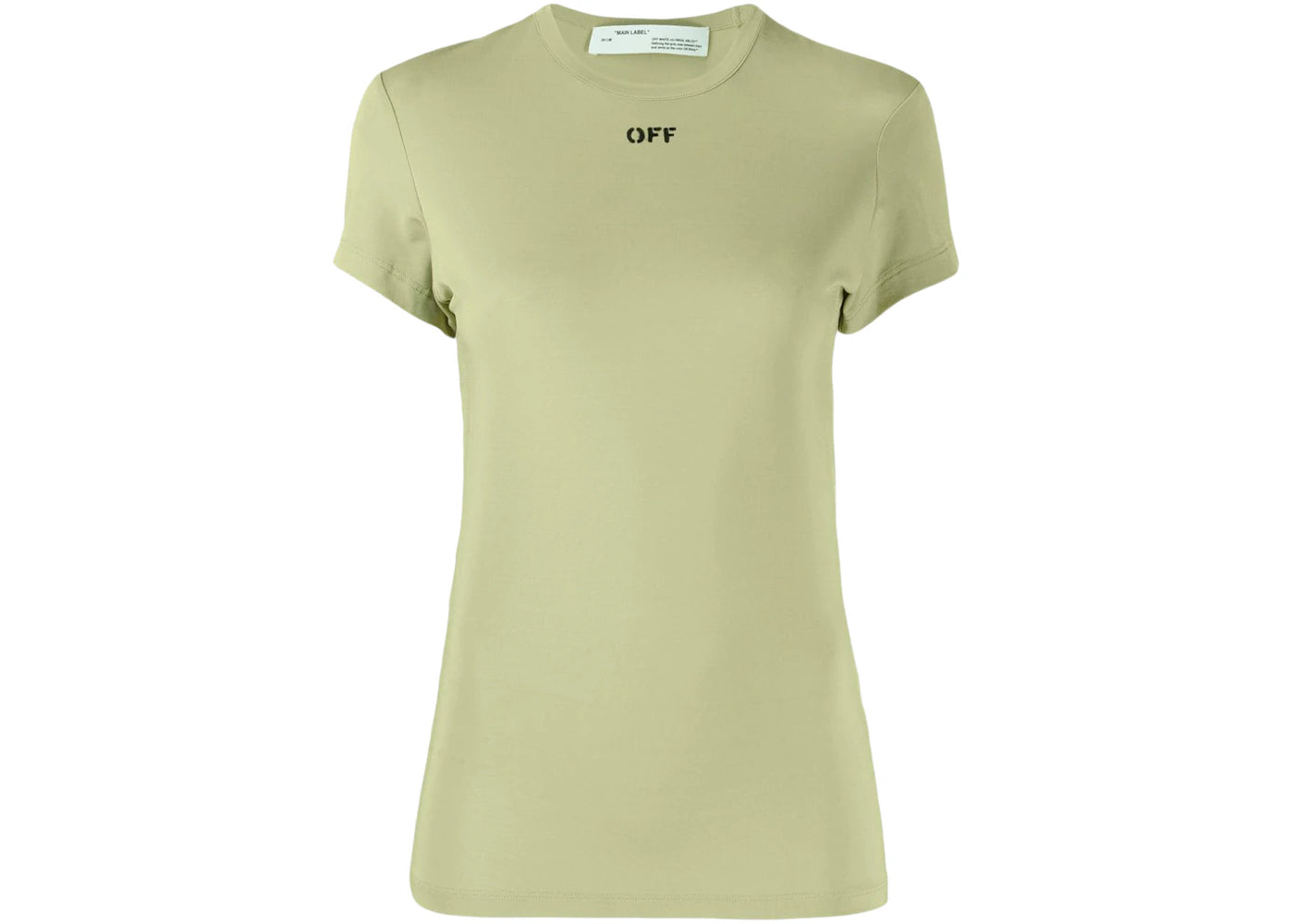OFF-WHITE Slim Fit OFF Logo T-shirt Light Green