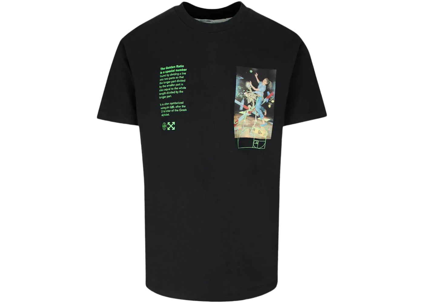 OFF-WHITE Slim Fit Pascal Painting T-shirt Black