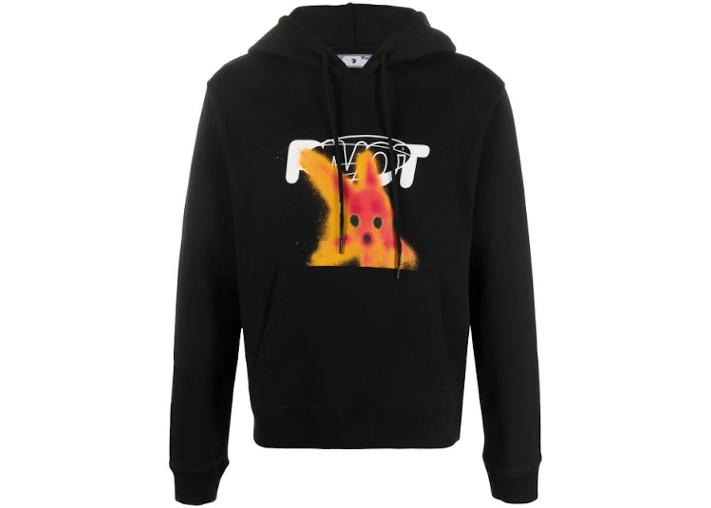 OFF-WHITE Slim Fit Pivot Fish Hoodie Black/Red