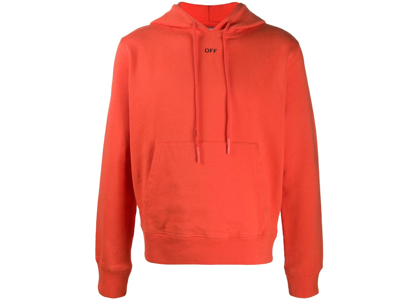 OFF-WHITE Slim Fit Stencil Hoodie Orange/Black