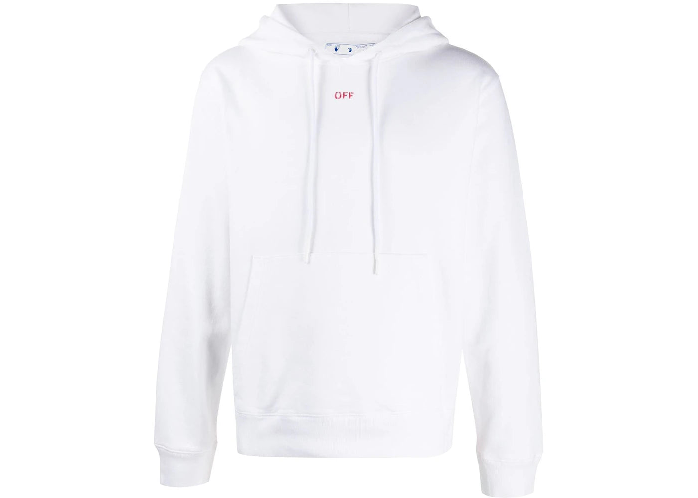 OFF-WHITE Slim Fit Stencil Hoodie White/Red