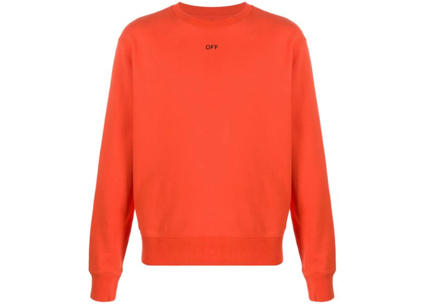 OFF-WHITE Slim Fit Stencil Sweatshirt Orange/Black