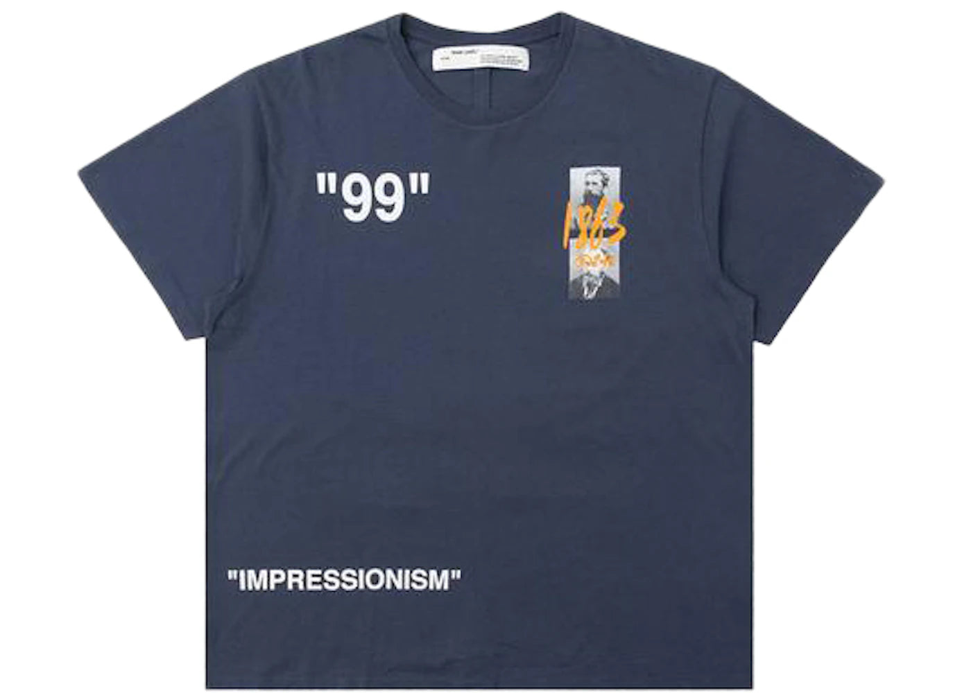 OFF-WHITE Slim Fit Summer T-Shirt Blue