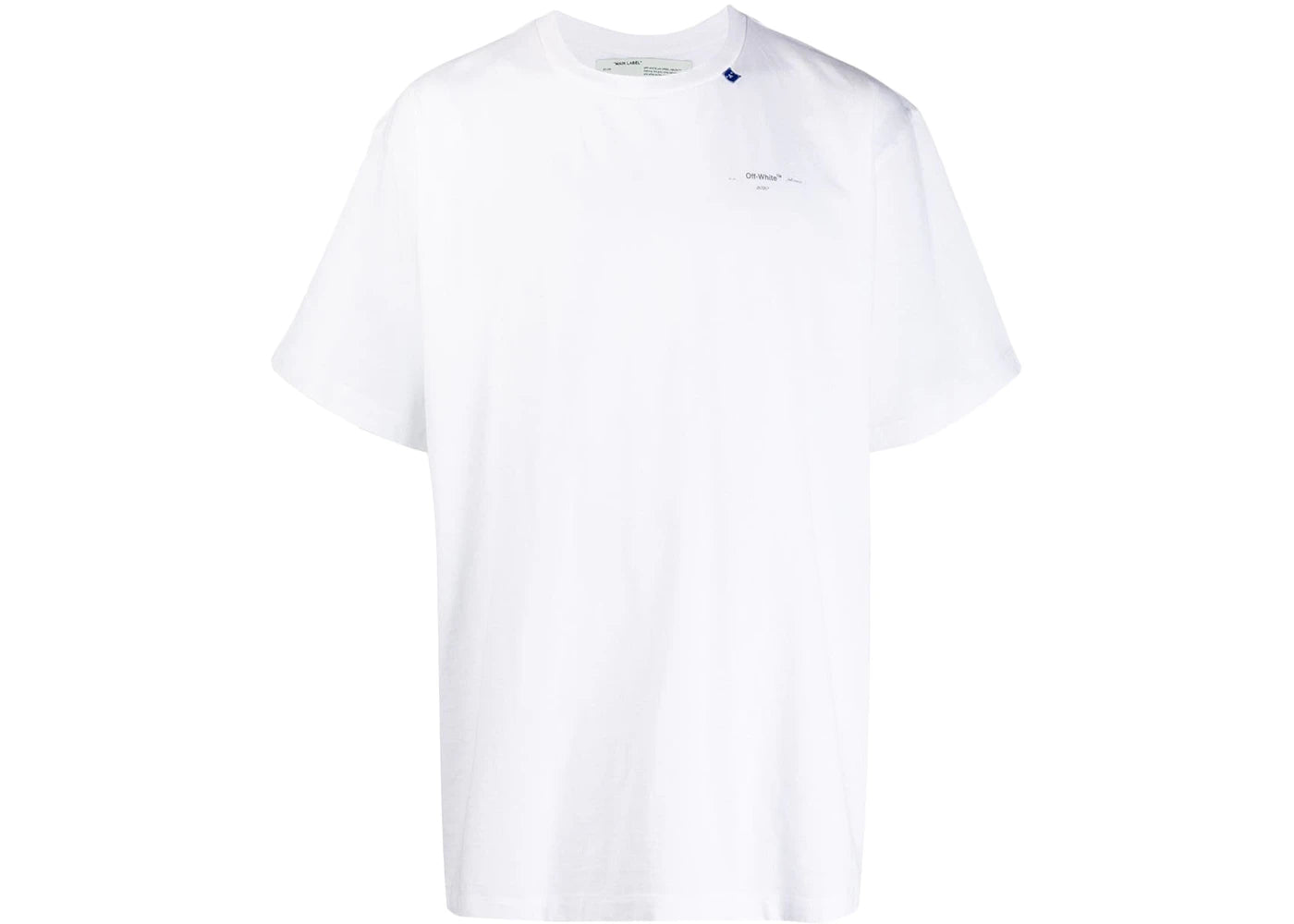 OFF-WHITE Slim Fit Unfinished T-Shirt White/Silver