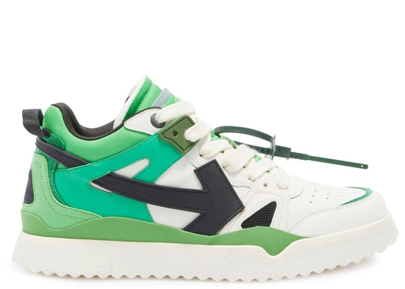 OFF-WHITE Sponge Mid Top White Green