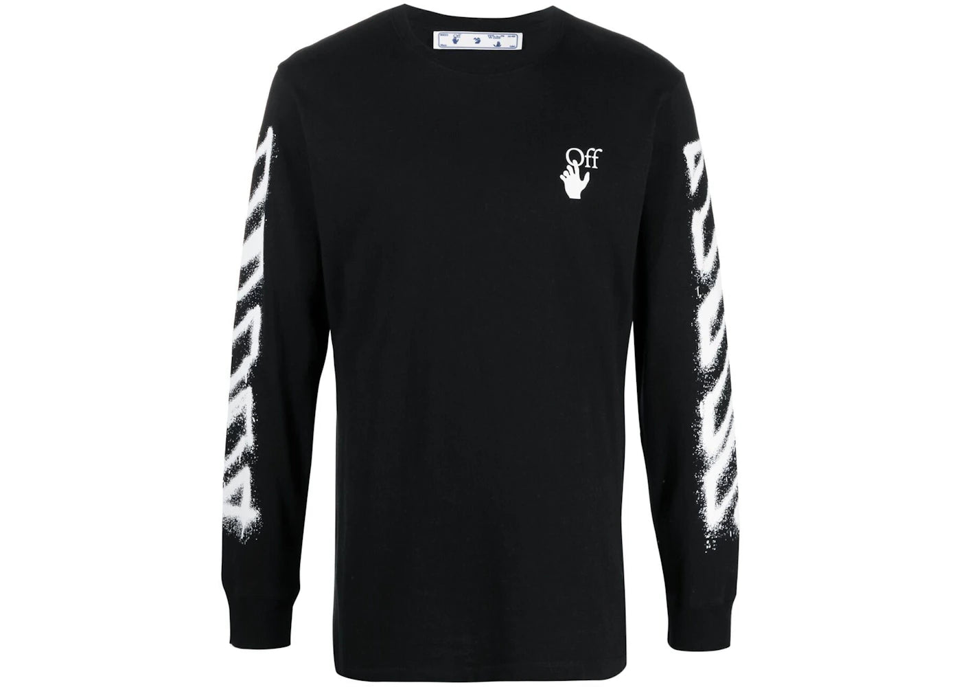 OFF-WHITE Spray Marker Arrows Long Sleeve T-shirt Black White