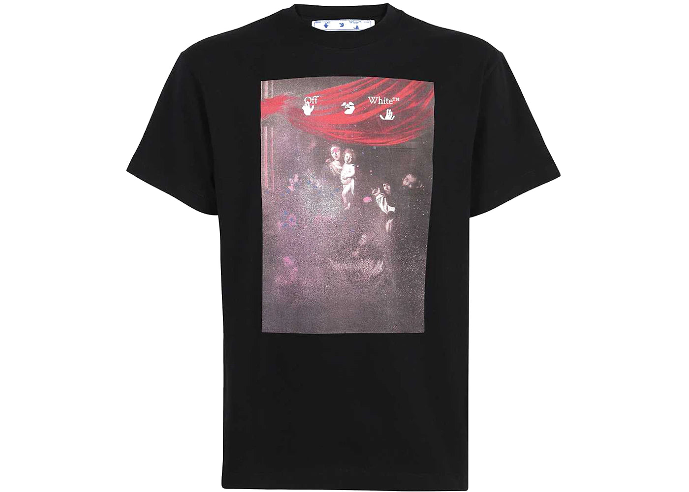 OFF-WHITE Sprayed Caravaggio S/S Over Tee Black/White