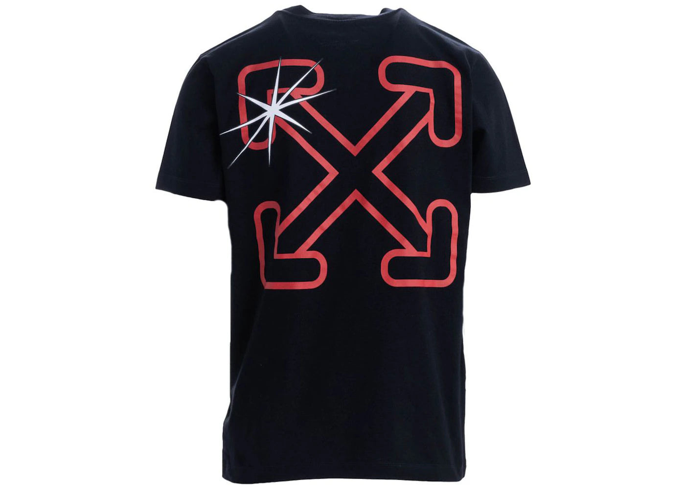 OFF-WHITE Starred Arrow T-Shirt Black Red