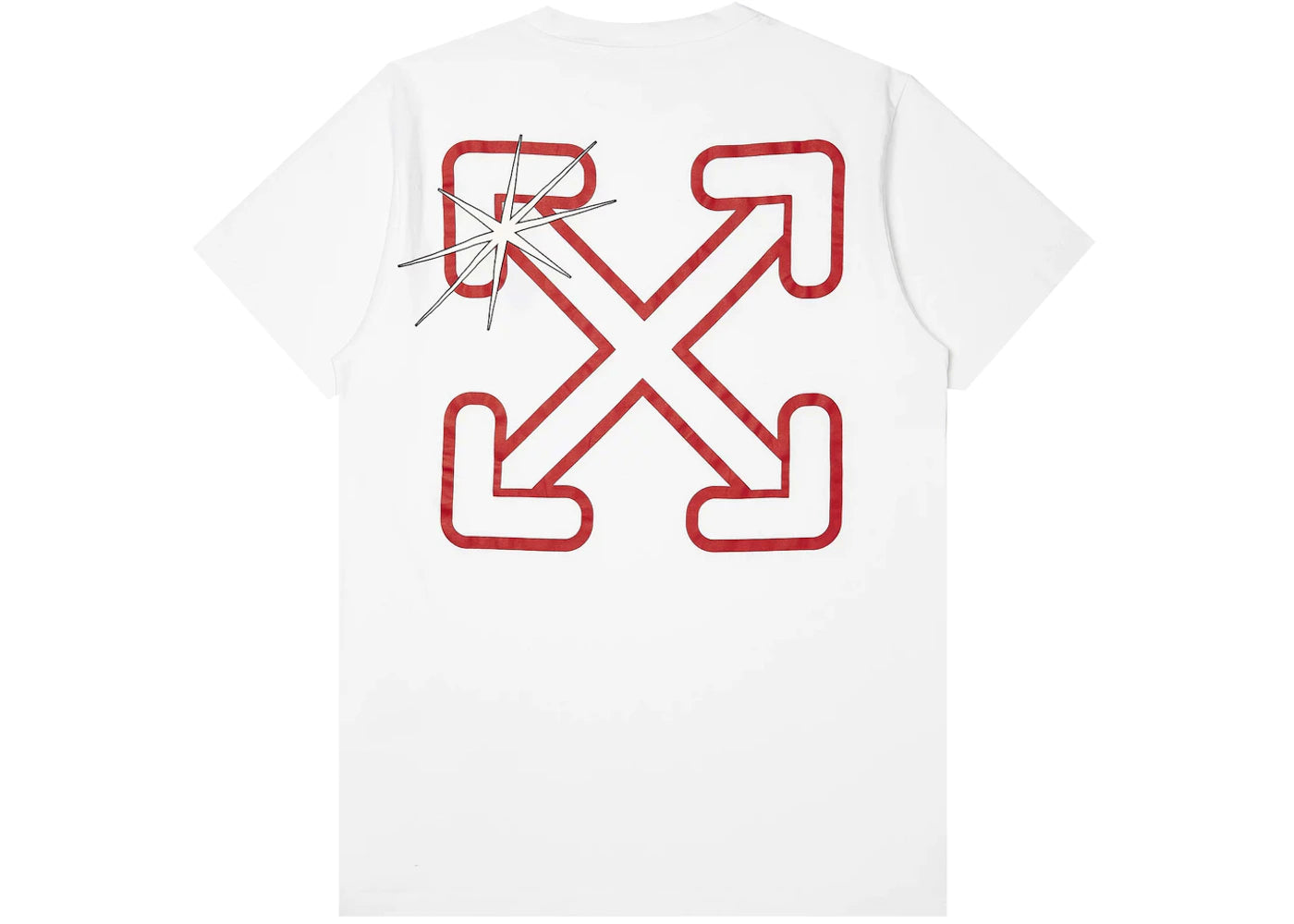 OFF-WHITE Starred Slim Arrow Tee White