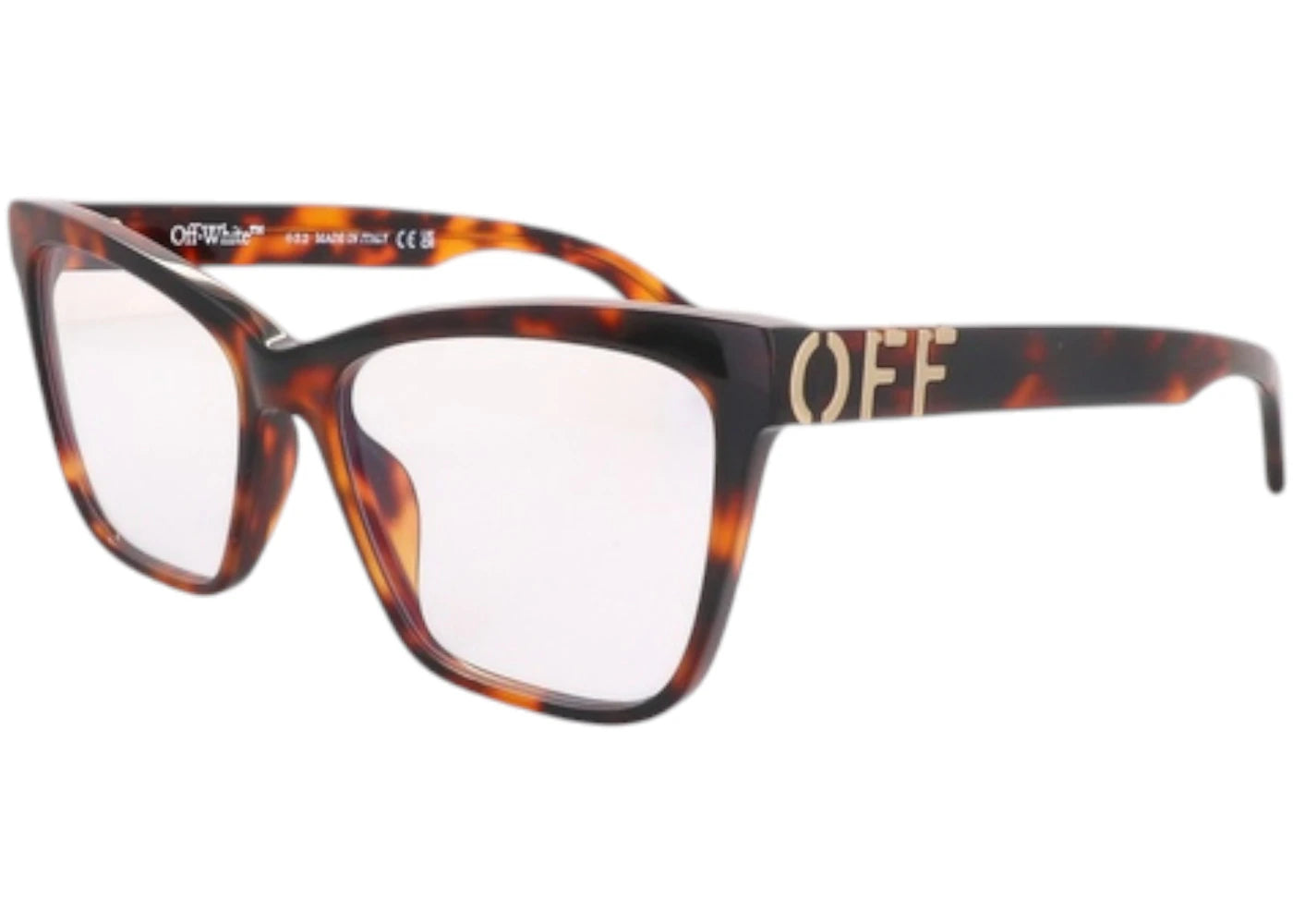 OFF-WHITE Style 67 Eyeglasses Havana Blue Light Block (OERJ067S24PLA0016000-FR)